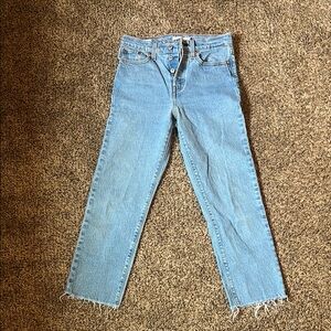 Levi's Light Blue Ankle Jeans